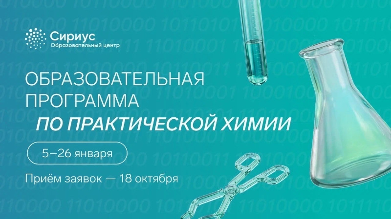 Образовательная программа по практической химии в центре «Сириус»